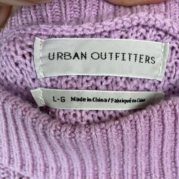 Urban Outfitters lavender cotton blend sweater - Picture 3 of 5